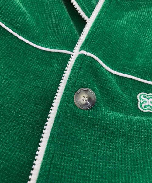 SATUR（セター）SATUR (セター) ハゼンベルベットショートトラックジャケット グリーン サイズ:-の古着・服飾アイテム