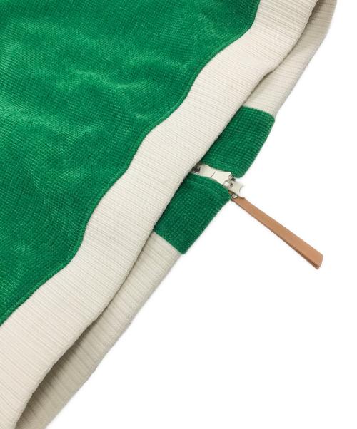 SATUR（セター）SATUR (セター) ハゼンベルベットショートトラックジャケット グリーン サイズ:-の古着・服飾アイテム