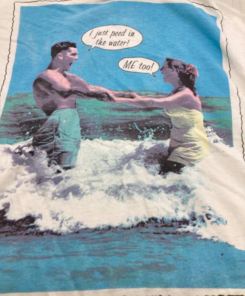 paper moon（ペーパームーン）paper moon (ペーパームーン) 90s POP ART Tシャツ ホワイト サイズ:XLの古着・服飾アイテム