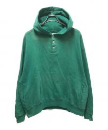 L.L.Bean×RUSSELL ATHLETIC（エルエルビーン×ラッセルアスレチック）の古着「80s ヘンリーネックパーカー」｜グリーン