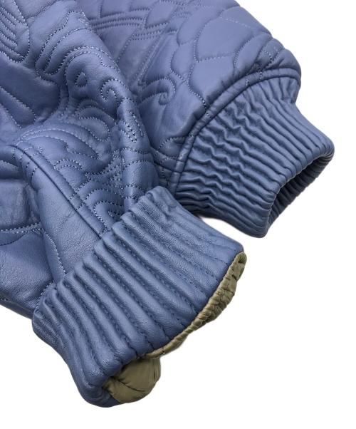 GRMY（グライミー）GRMY (グライミー) SAMPANS PU LEATHER JACKET ブルー サイズ:XSの古着・服飾アイテム