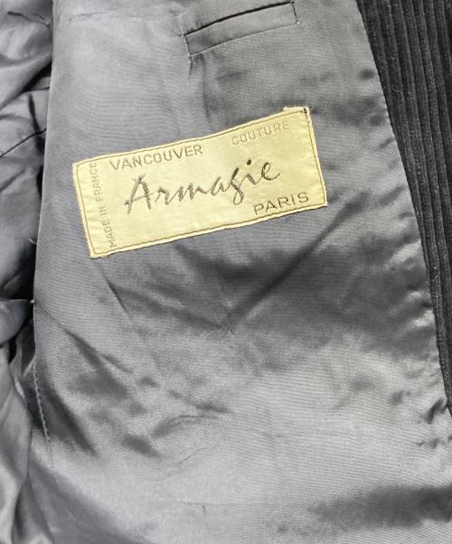 Armafie（アルマフ）Armafie (アルマフ) コーデュロイテーラードジャケット ブラック サイズ:‐の古着・服飾アイテム