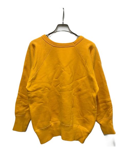 Hanes（ヘインズ）Hanes (ヘインズ) 50sラグランスウェット イエロー サイズ:SIZE M(身幅50cm/着丈53cm)の古着・服飾アイテム