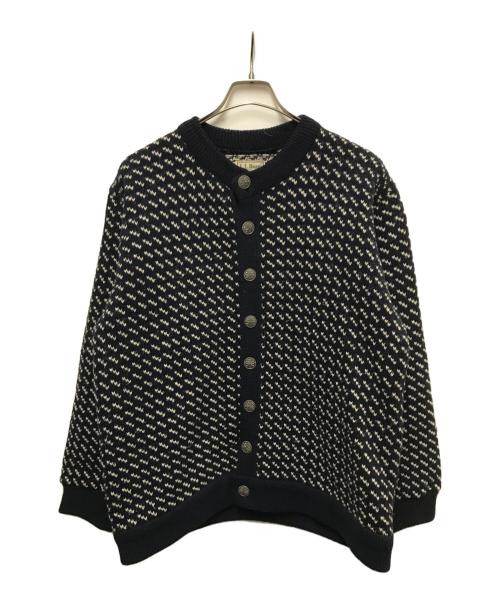 L.L.Bean（エルエルビーン）L.L.Bean (エルエルビーン) 80sバーズアイカーディガン ネイビー サイズ:Lの古着・服飾アイテム