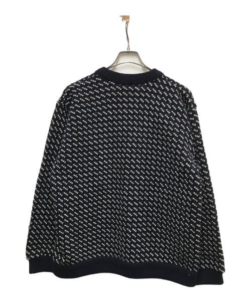 L.L.Bean（エルエルビーン）L.L.Bean (エルエルビーン) 80sバーズアイカーディガン ネイビー サイズ:Lの古着・服飾アイテム