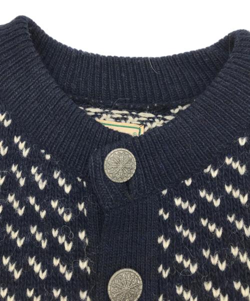 L.L.Bean（エルエルビーン）L.L.Bean (エルエルビーン) 80sバーズアイカーディガン ネイビー サイズ:Lの古着・服飾アイテム