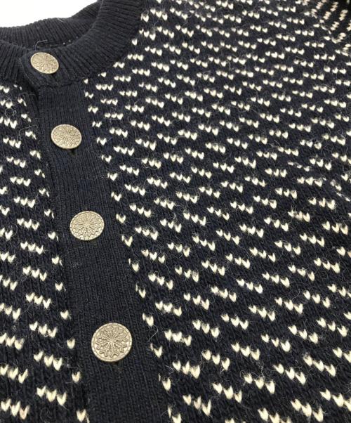 L.L.Bean（エルエルビーン）L.L.Bean (エルエルビーン) 80sバーズアイカーディガン ネイビー サイズ:Lの古着・服飾アイテム