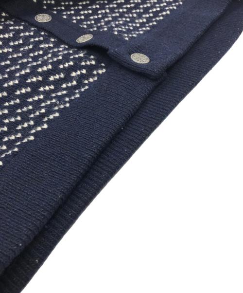 L.L.Bean（エルエルビーン）L.L.Bean (エルエルビーン) 80sバーズアイカーディガン ネイビー サイズ:Lの古着・服飾アイテム