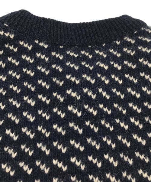 L.L.Bean（エルエルビーン）L.L.Bean (エルエルビーン) 80sバーズアイカーディガン ネイビー サイズ:Lの古着・服飾アイテム