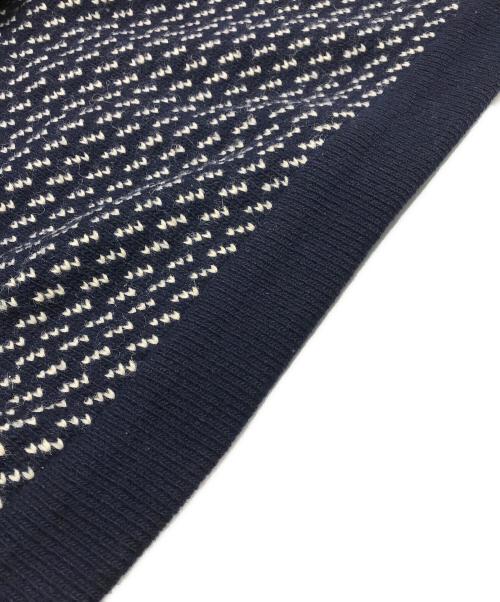 L.L.Bean（エルエルビーン）L.L.Bean (エルエルビーン) 80sバーズアイカーディガン ネイビー サイズ:Lの古着・服飾アイテム