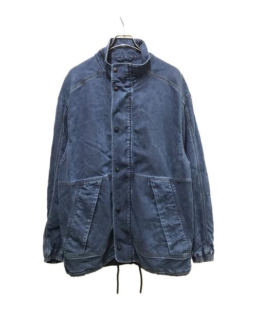 DIESEL（ディーゼル）DIESEL (ディーゼル) D-RODNEY-NEスタンドカラージャケット インディゴ サイズ:Mの古着・服飾アイテム