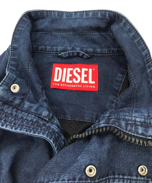 DIESEL（ディーゼル）DIESEL (ディーゼル) D-RODNEY-NEスタンドカラージャケット インディゴ サイズ:Mの古着・服飾アイテム