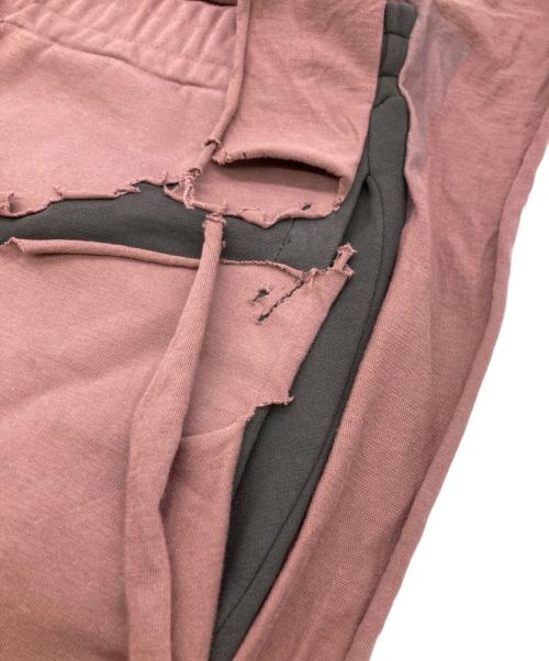 DIESEL（ディーゼル）DIESEL (ディーゼル) P-MARTAINOFFクラッシュ加工パンツ ピンク サイズ:Mの古着・服飾アイテム