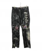 DIESELディーゼル）の古着「P-FERGY-B 転写プリントパンツ」｜ブラック