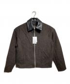 Adam et Ropeアダム エ ロペ）の古着「ネップツイード ライダースジャケット/Nep Tweed Biker Jacket」｜ブラウン