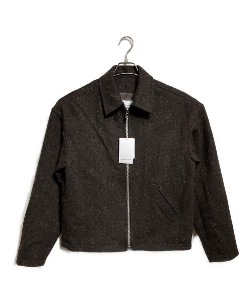 Adam et Rope（アダム エ ロペ）Adam et Rope (アダム エ ロペ) ネップツイード ライダースジャケット/Nep Tweed Biker Jacket ブラウン サイズ:Mの古着・服飾アイテム
