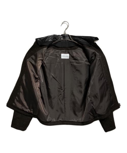 Adam et Rope（アダム エ ロペ）Adam et Rope (アダム エ ロペ) ネップツイード ライダースジャケット/Nep Tweed Biker Jacket ブラウン サイズ:Mの古着・服飾アイテム