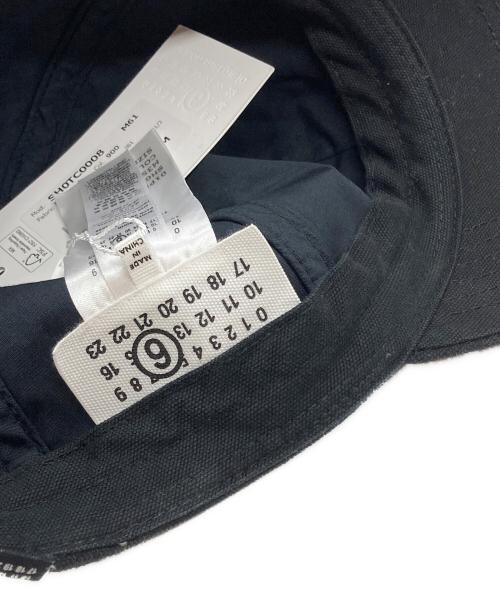 MM6 Maison Margiela（エムエムシックスメゾンマルジェラ）MM6 Maison Margiela (エムエムシックスメゾンマルジェラ) ベースボールキャップ/Baseball Cap ブラック サイズ:Ｍの古着・服飾アイテム