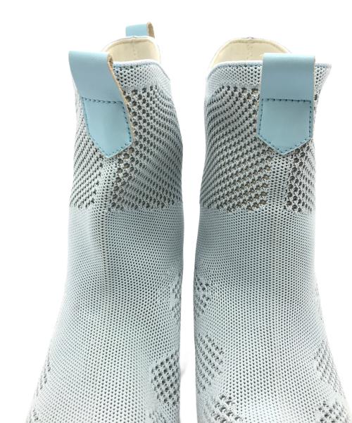 Jenny Fax（ジェニーファックス）Jenny Fax (ジェニーファックス) Western knit boots スカイブルー サイズ:US7　（２４ｃｍ）の古着・服飾アイテム