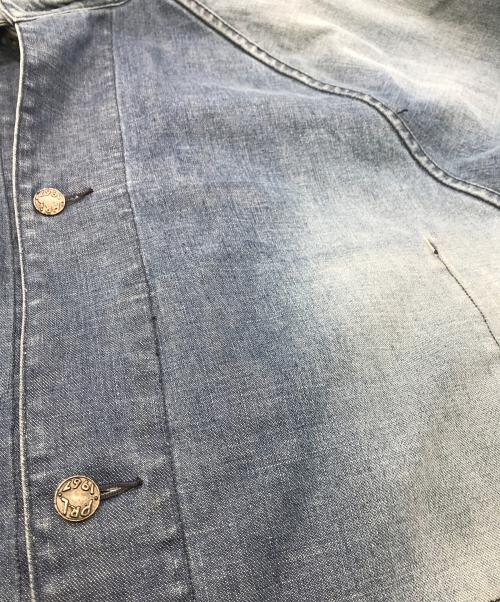 POLO RALPH LAUREN（ポロ・ラルフローレン）POLO RALPH LAUREN (ポロ・ラルフローレン) 90sデニムカバーオールジャケット インディゴ サイズ:SIZE XL(身幅67cm/着丈86cm)の古着・服飾アイテム