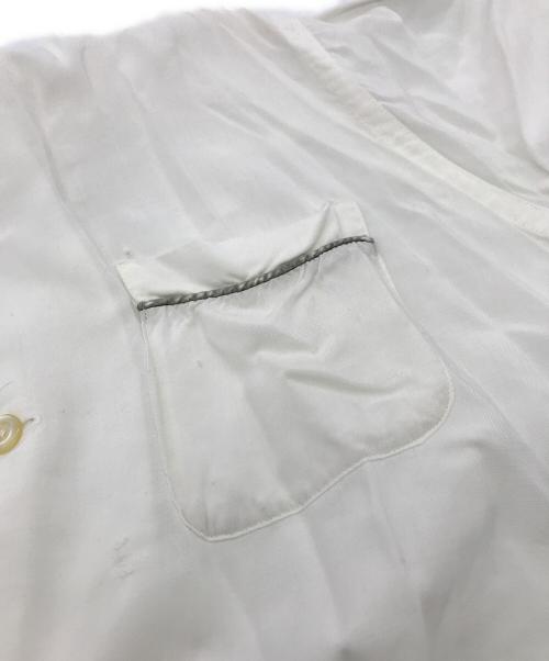 Palm Springs（パルム スプリングス）Palm Springs (パルム スプリングス) 60sレーヨンオープンカラーシャツ ホワイト サイズ:16-16 1/2の古着・服飾アイテム