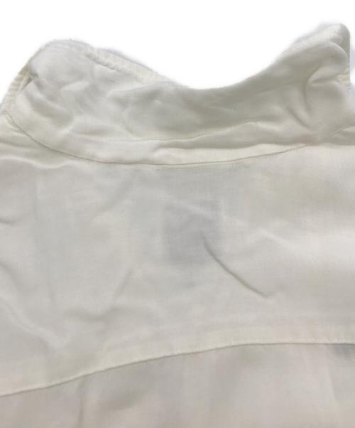 Palm Springs（パルム スプリングス）Palm Springs (パルム スプリングス) 60sレーヨンオープンカラーシャツ ホワイト サイズ:16-16 1/2の古着・服飾アイテム