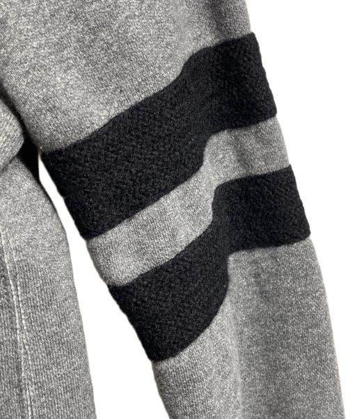 COMME des GARCONS HOMME（コムデギャルソン オム）COMME des GARCONS HOMME (コムデギャルソン オム) ラインスリーブスウェットカーディガン/Striped sleeve sweat cardigan グレー サイズ:ＸＳの古着・服飾アイテム