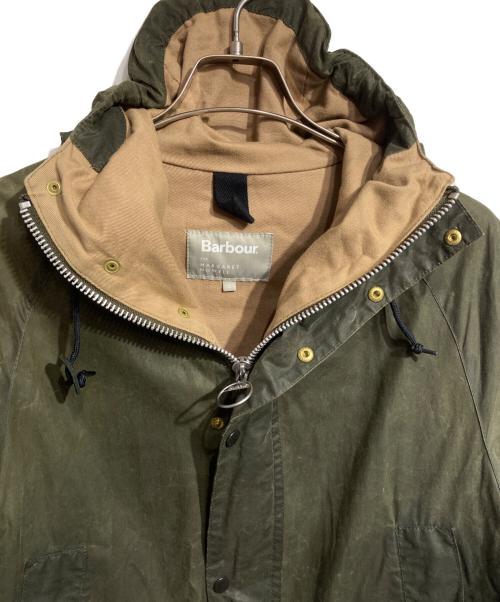 Barbour（バブアー）Barbour (バブアー) MARGARET HOWELL (マーガレットハウエル) WAXED COTTON II OILED COAT/ワックスドコットン（オイルドコットン） オリーブ サイズ:Sの古着・服飾アイテム