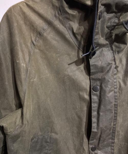 Barbour（バブアー）Barbour (バブアー) MARGARET HOWELL (マーガレットハウエル) WAXED COTTON II OILED COAT/ワックスドコットン（オイルドコットン） オリーブ サイズ:Sの古着・服飾アイテム