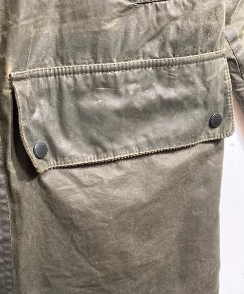 Barbour（バブアー）Barbour (バブアー) MARGARET HOWELL (マーガレットハウエル) WAXED COTTON II OILED COAT/ワックスドコットン（オイルドコットン） オリーブ サイズ:Sの古着・服飾アイテム