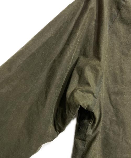 Barbour（バブアー）Barbour (バブアー) MARGARET HOWELL (マーガレットハウエル) WAXED COTTON II OILED COAT/ワックスドコットン（オイルドコットン） オリーブ サイズ:Sの古着・服飾アイテム
