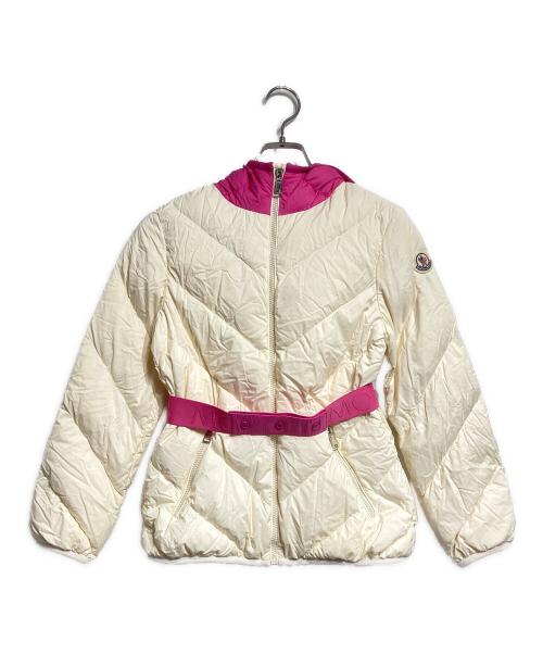 MONCLER（モンクレール）MONCLER (モンクレール) KAORI ダウンジャケット/Doen Jacket ベージュ×ピンク サイズ:12(152cm)の古着・服飾アイテム