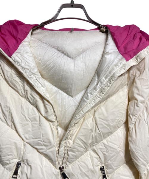 MONCLER（モンクレール）MONCLER (モンクレール) KAORI ダウンジャケット/Doen Jacket ベージュ×ピンク サイズ:12(152cm)の古着・服飾アイテム