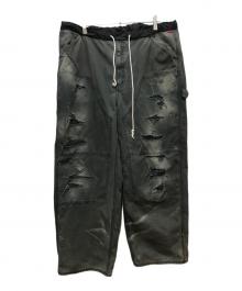 anachronorm（アナクロノーム）の古着「REMAKED DOUBLE KNEE DUCK PAINTER PANTS」｜ブラック