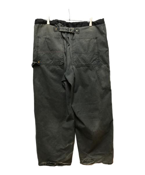 anachronorm（アナクロノーム）anachronorm (アナクロノーム) REMAKED DOUBLE KNEE DUCK PAINTER PANTS ブラック サイズ:36の古着・服飾アイテム