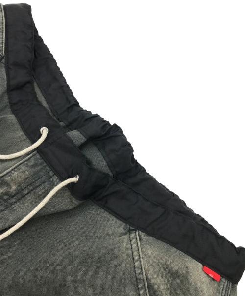 anachronorm（アナクロノーム）anachronorm (アナクロノーム) REMAKED DOUBLE KNEE DUCK PAINTER PANTS ブラック サイズ:36の古着・服飾アイテム