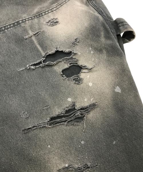 anachronorm（アナクロノーム）anachronorm (アナクロノーム) REMAKED DOUBLE KNEE DUCK PAINTER PANTS ブラック サイズ:36の古着・服飾アイテム