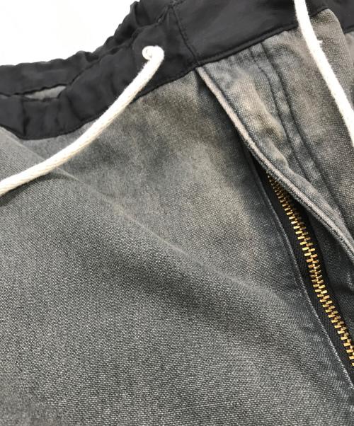 anachronorm（アナクロノーム）anachronorm (アナクロノーム) REMAKED DOUBLE KNEE DUCK PAINTER PANTS ブラック サイズ:36の古着・服飾アイテム