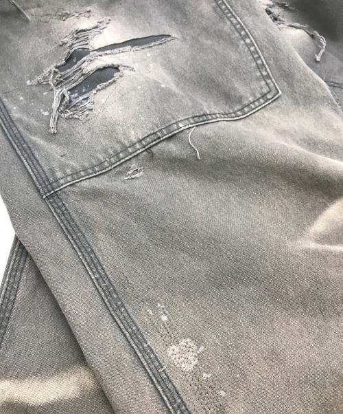 anachronorm（アナクロノーム）anachronorm (アナクロノーム) REMAKED DOUBLE KNEE DUCK PAINTER PANTS ブラック サイズ:36の古着・服飾アイテム