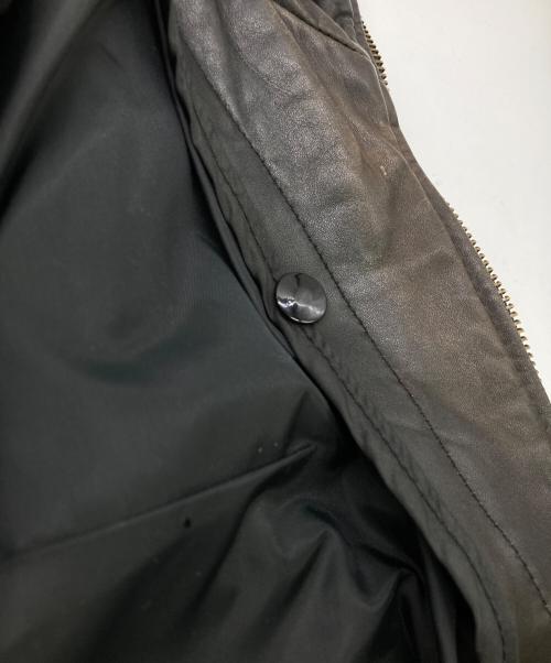 DALLAS LEATHER（ダラスレザー）DALLAS LEATHER (ダラスレザー) カットワークライダースジャケット ブラック サイズ:12の古着・服飾アイテム