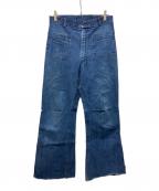 U'S NAVYアメリカ海軍）の古着「セーラーデニムパンツ」｜インディゴ