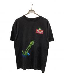 WILD OATS（ワイルド オーツ）の古着「90sBUDWEISER 企業プリントTシャツ」｜ブラック
