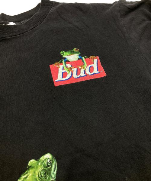 WILD OATS（ワイルド オーツ）WILD OATS (ワイルド オーツ) 90sBUDWEISER 企業プリントTシャツ ブラック サイズ:Ｌの古着・服飾アイテム