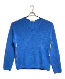 TOGA VIRILIS（トーガ ビリリース）の古着「モヘアスタッズニット」｜ブルー