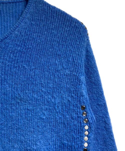 TOGA VIRILIS（トーガ ビリリース）TOGA VIRILIS (トーガ ビリリース) モヘアスタッズニット ブルー サイズ:46の古着・服飾アイテム