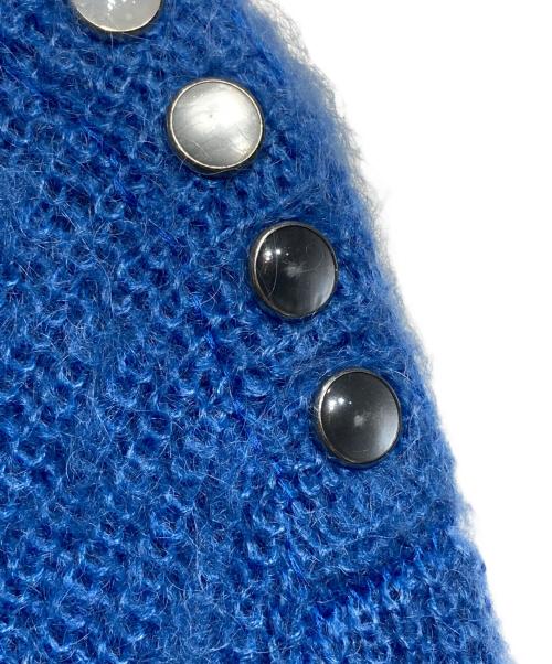 TOGA VIRILIS（トーガ ビリリース）TOGA VIRILIS (トーガ ビリリース) モヘアスタッズニット ブルー サイズ:46の古着・服飾アイテム