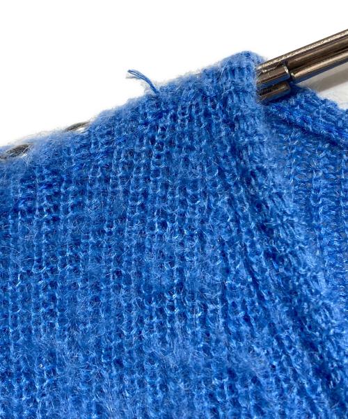 TOGA VIRILIS（トーガ ビリリース）TOGA VIRILIS (トーガ ビリリース) モヘアスタッズニット ブルー サイズ:46の古着・服飾アイテム