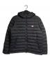 DANTON（ダントン）の古着「NYLON TAFFETA MIDDLE DOWN HOODED JACKET/ナイロンタフタ ミドルダウン フーデッド ジャケット」｜ブラック