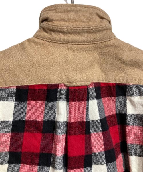 COMME des GARCONS HOMME（コムデギャルソン オム）COMME des GARCONS HOMME (コムデギャルソン オム) バックスイッチネルシャツ/Back-Switch Flannel Shirt  ブラウン サイズ:XSの古着・服飾アイテム