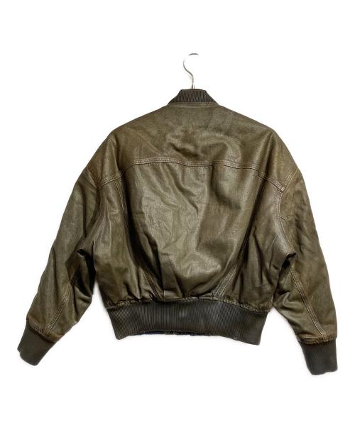 Acne studios（アクネ ストゥディオス）Acne studios (アクネ ストゥディオス) Dyed Denim Bomber Jacket/デニムボンバージャケット インディゴ×ブラウン サイズ:32の古着・服飾アイテム